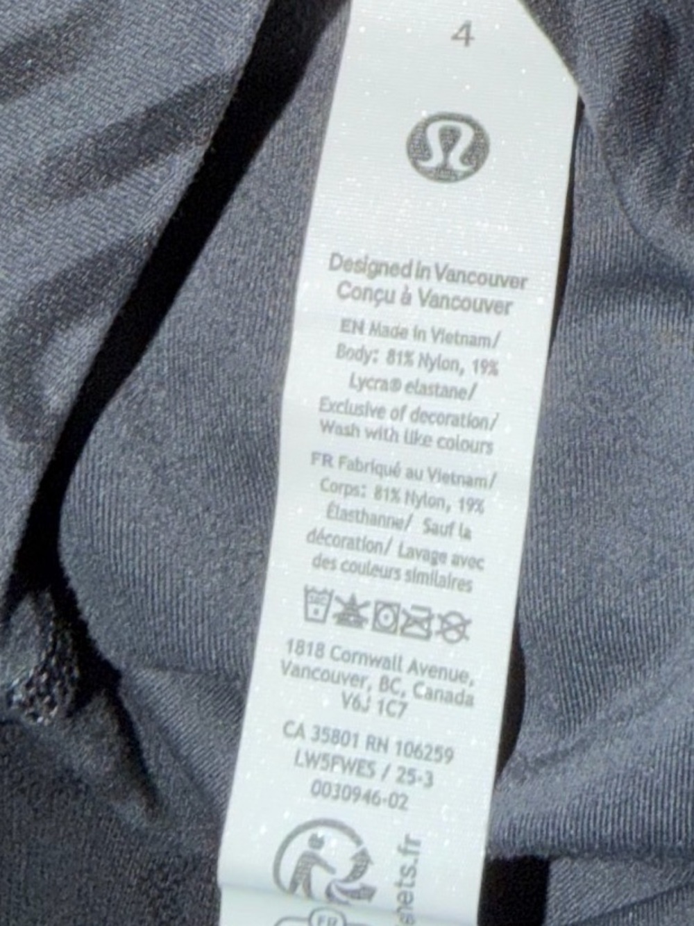 Women’s Align High Rise 25” Flux WordMark Black Lululemon Multi Logo Leggings - Picture 8 of 10
